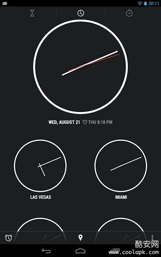 Clock + :Alarm Timer Stopwatch