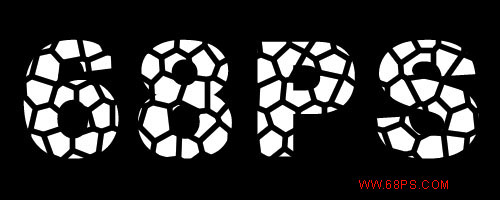 ps文字特效-打造石头文字