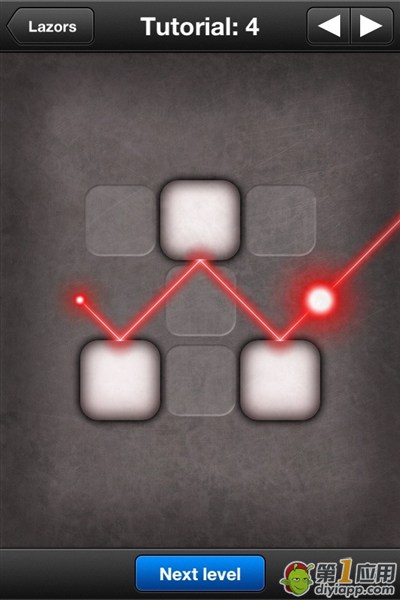 《光线迷宫》lazors Tutorial第4关通关攻略