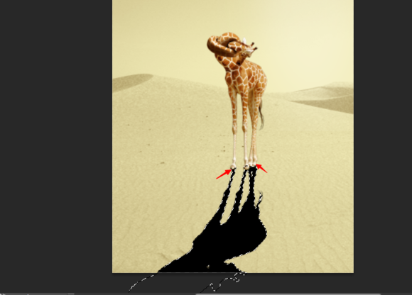 用Photoshop制作扭脖子的长颈鹿