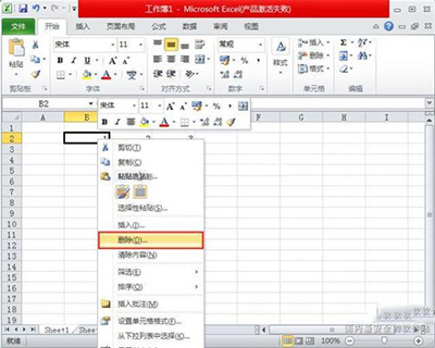 Excel2010ɾԪкз